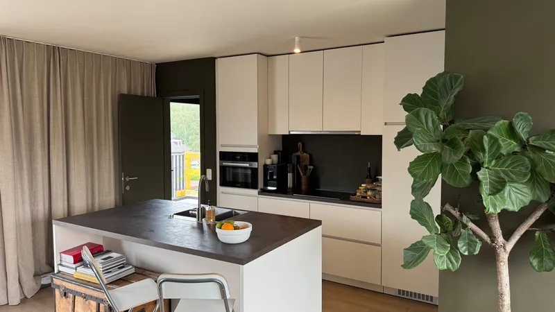 Underfloor-heating thermostat and video intercom in a Ghent apartment